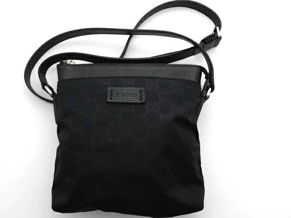 Gucci GG Calfskin Black Crossbody Bag